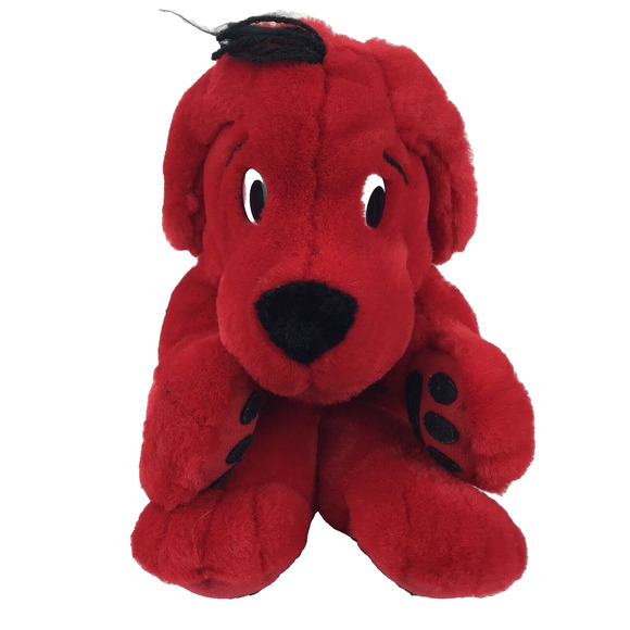 Vintage 1997 Scholastic Side Kicks Clifford Big Red Dog Hand Puppet 12" Plush - Picture 1 of 9